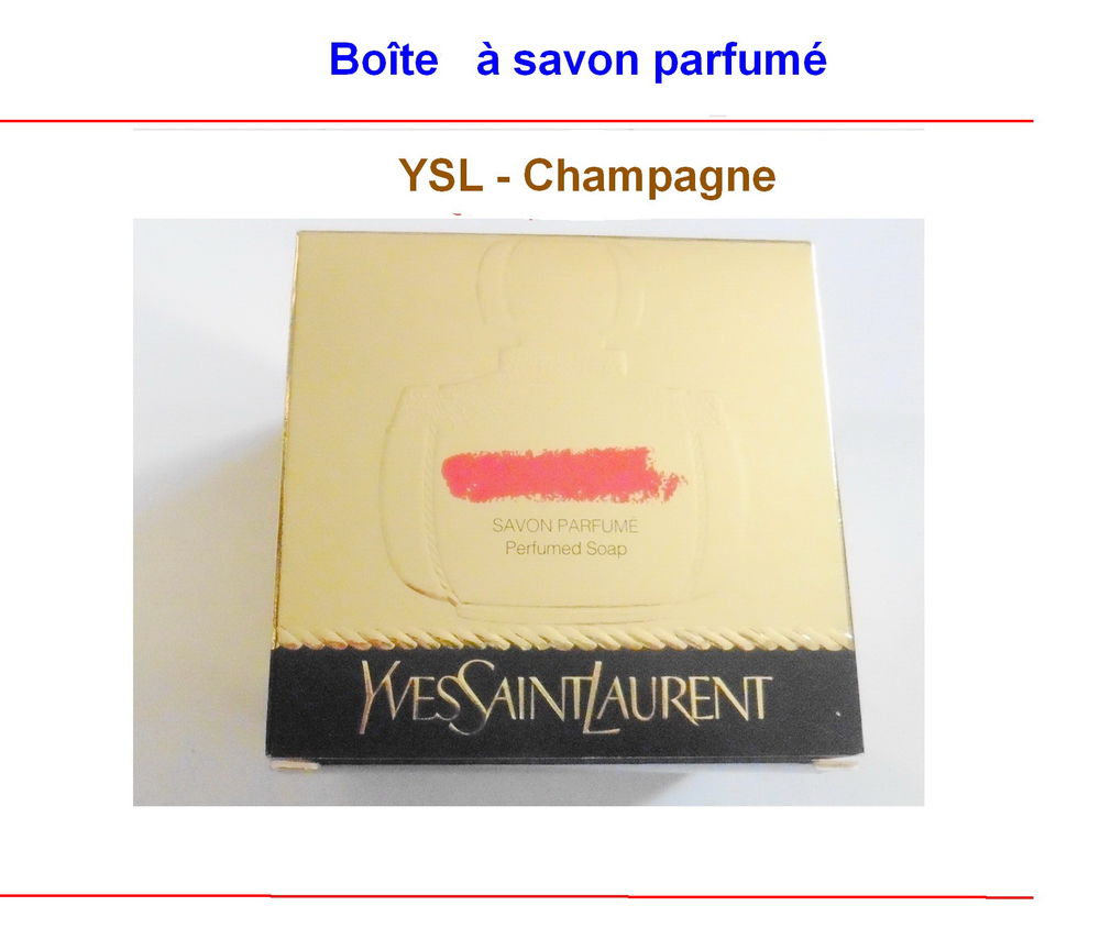 La saga YSL "Champagne"-8 flacons-bo&icirc;tes-coffrets
