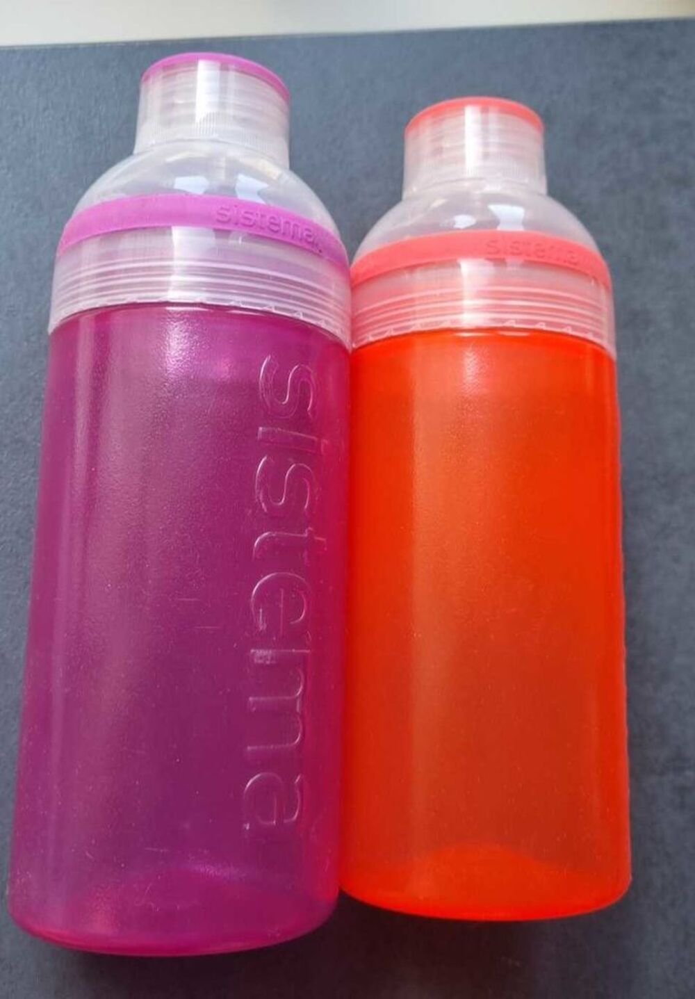 Lot de 2 bouteilles neuves Sistema 580 ml Sports