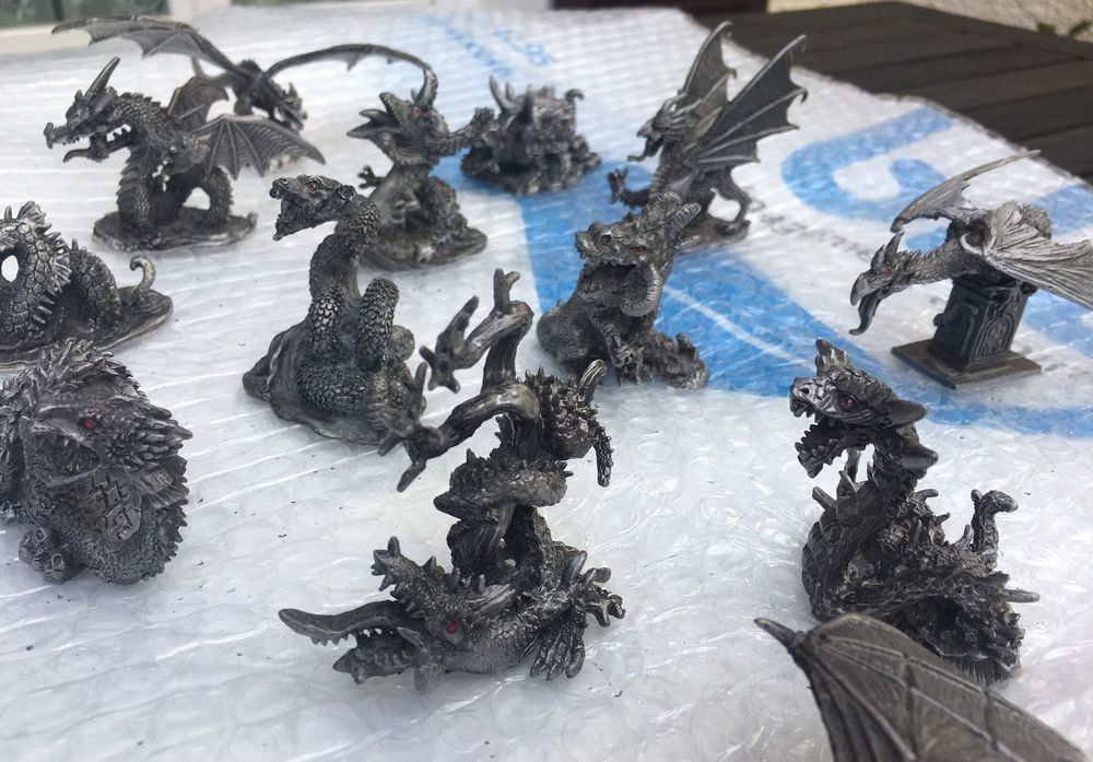 Figurines Dragons en plomb 