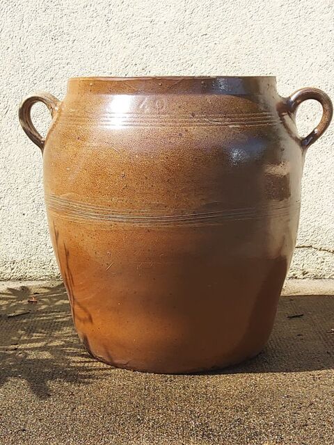 Pot en grs (ancien charnier / saloir) pour plantation  45 Chanteloup (35)