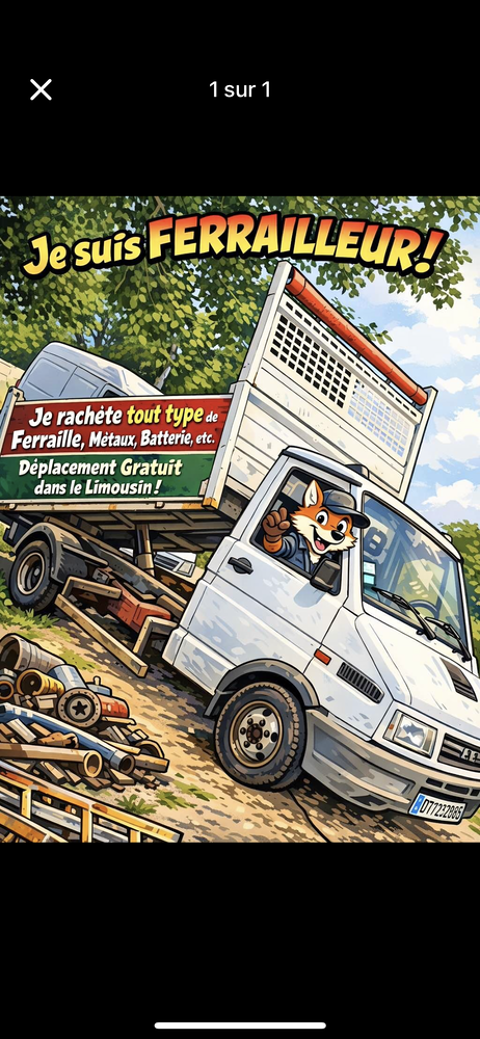 Ferraille, &agrave; votre service 0 87410 Le palais-sur-vienne