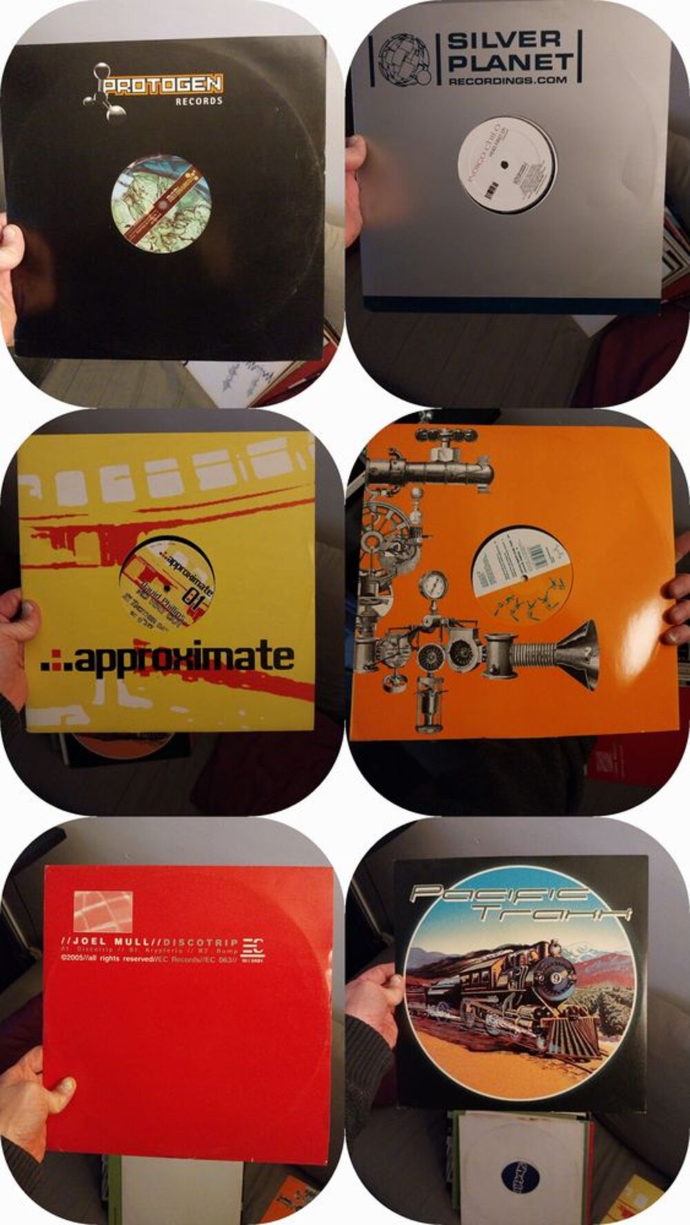 Lot de vinyls CD et vinyles