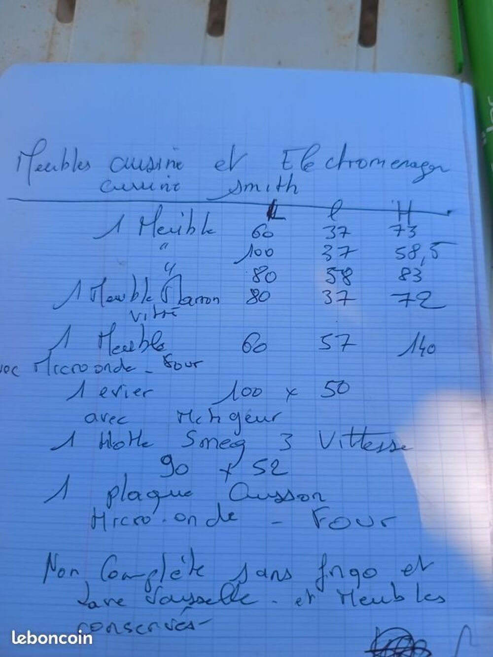 Meubles et &eacute;lectrom&eacute;nager cuisine scmith Electroménager