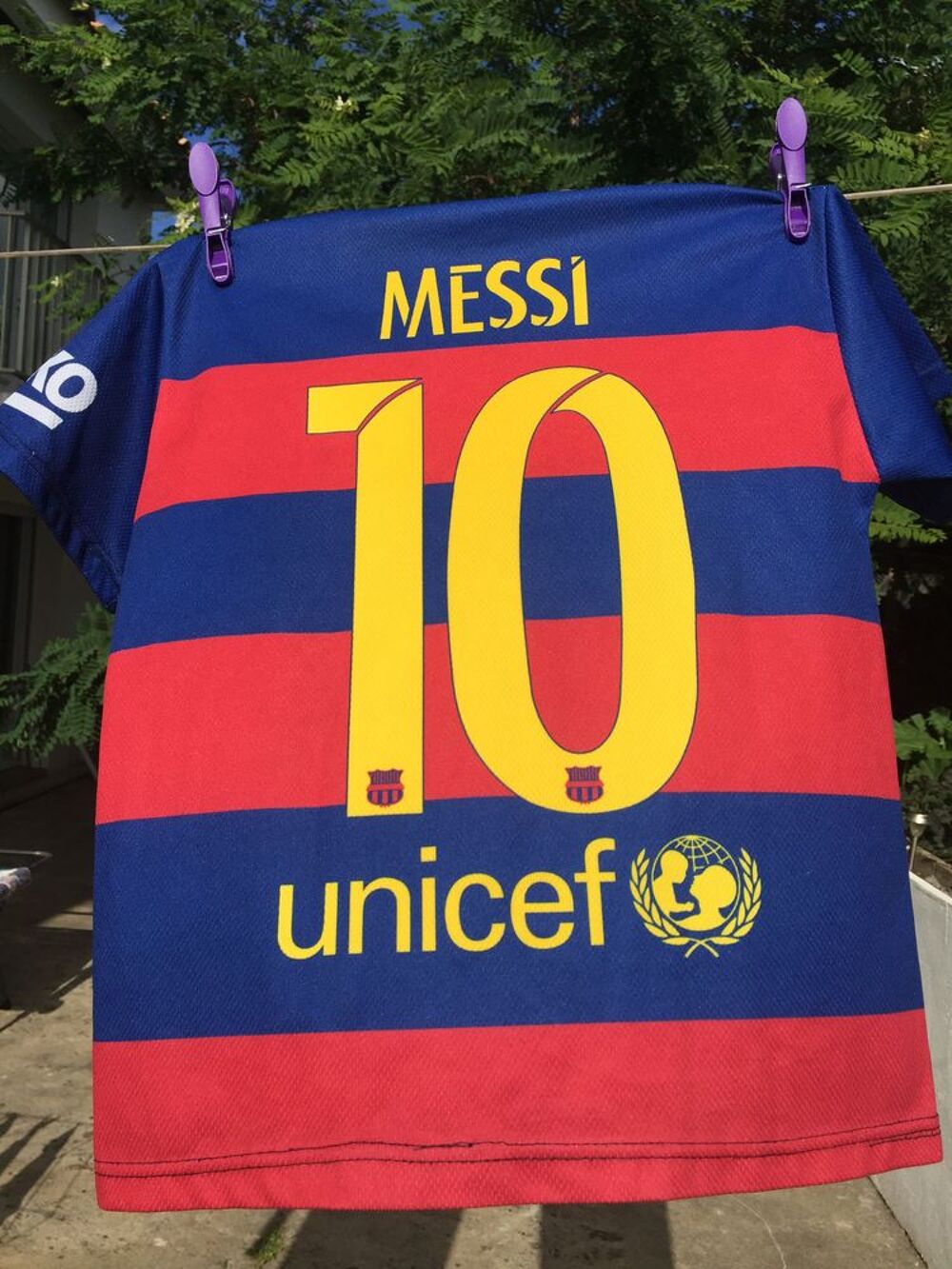 T-shirt FC BARCELONE Lionel MESSI, TBE, 6 ans Vtements enfants