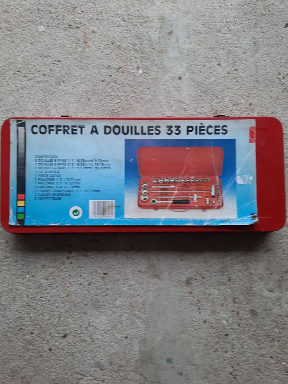 Coffret &agrave; douilles 33 pi&egrave;ces Bricolage