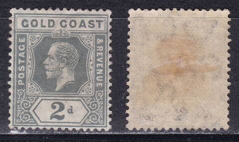 Timbres Grande Bretagne-Cte de l'Or-Gold Coast-1913 YT 70 0 Lyon 5 (69)