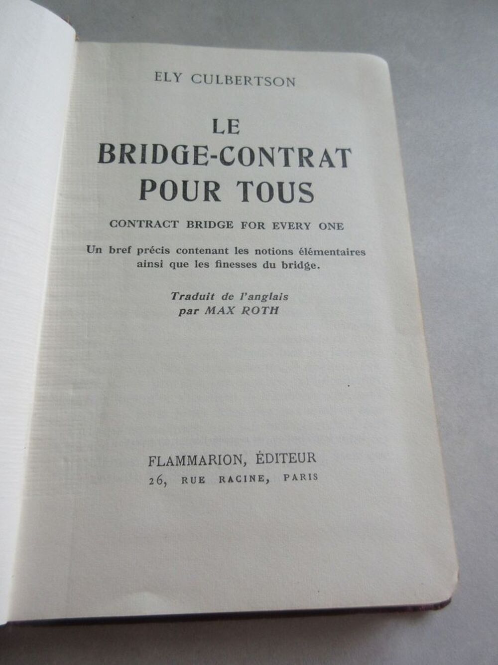 Bridge pour tous 