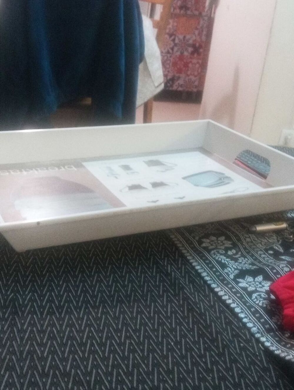 plateau en plastique avec des poign&eacute;es D�coration