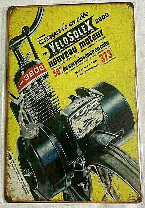 30 X 20 Plaque Acier vintage D�coration 30 X 20 velosolex 2 6 Sain-Bel (69)