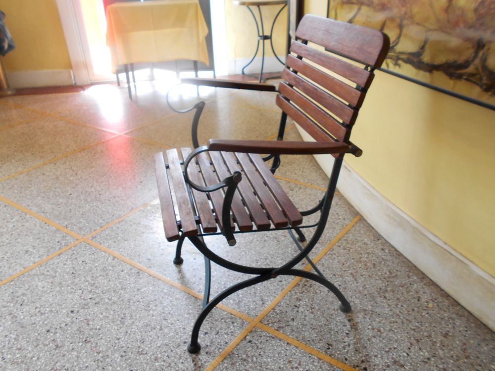 Fauteuil chaise bois m&eacute;tal pliable Meubles