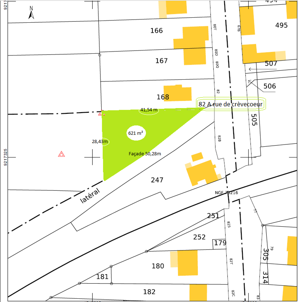 Vente Terrain Terrain à bâtir de 621m². Cambrai 59400 Cambrai