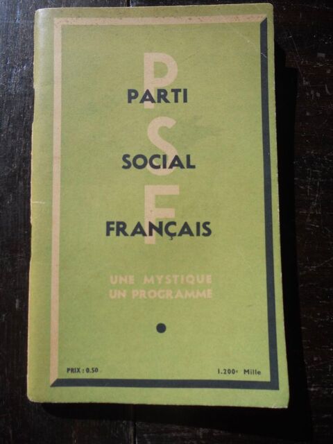 PARTI SOCIAL FRANAIS UNE MYSTIQUE UN PROGRAMME 12 Tours (37)