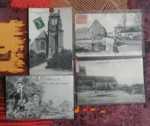LOT 4 CARTES POSTALES ATTAINVILLE DEBUT ANNEES 1900 20 Attainville (95)