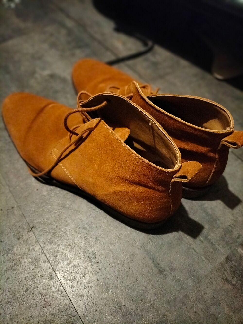 Boots a lacets Camel Celio cuir pointure 44 tr&egrave;s bon &eacute;tat Chaussures