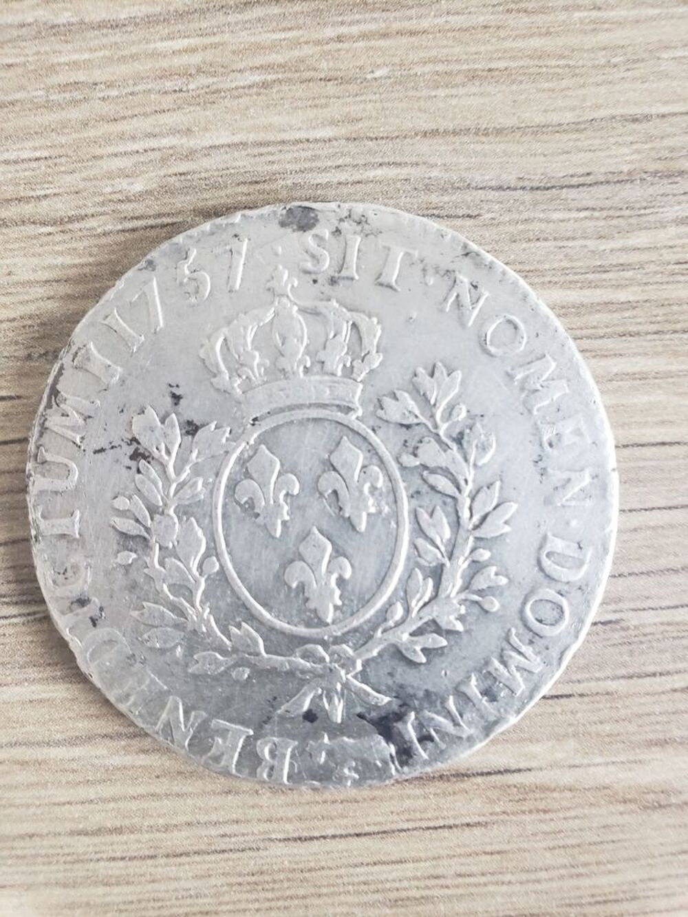 Un Ecu sous louis xv ann&eacute;e 1757 
