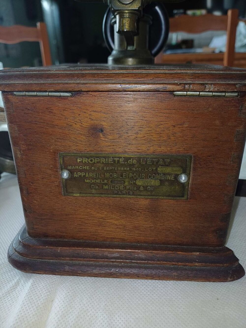 Rare T&eacute;l&eacute;phone Vintage Ch. Mild&eacute; Fils 1940 Etat Fran&ccedil;aisRare T&eacute;l&eacute;phone Vintage Ch. Mild&eacute; Fils 1940 Etat Fran&ccedil;ais 