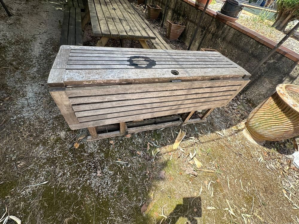 Table jardin pliante bois Jardin