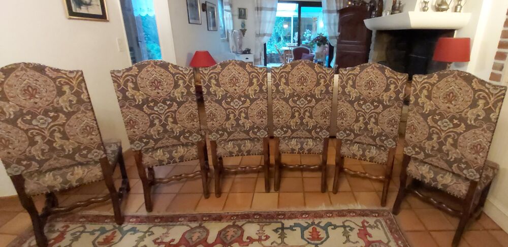 5 chaises louis 13 os de mouton
Meubles