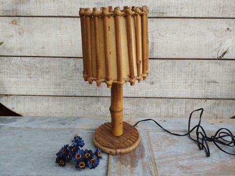 Lampe Rotin Bambou Vintage Bohème  
45 Loches (37)