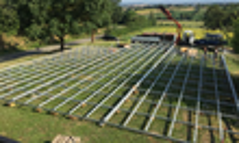 Plancher en &eacute;pic&eacute;a 15m*15m Jardin