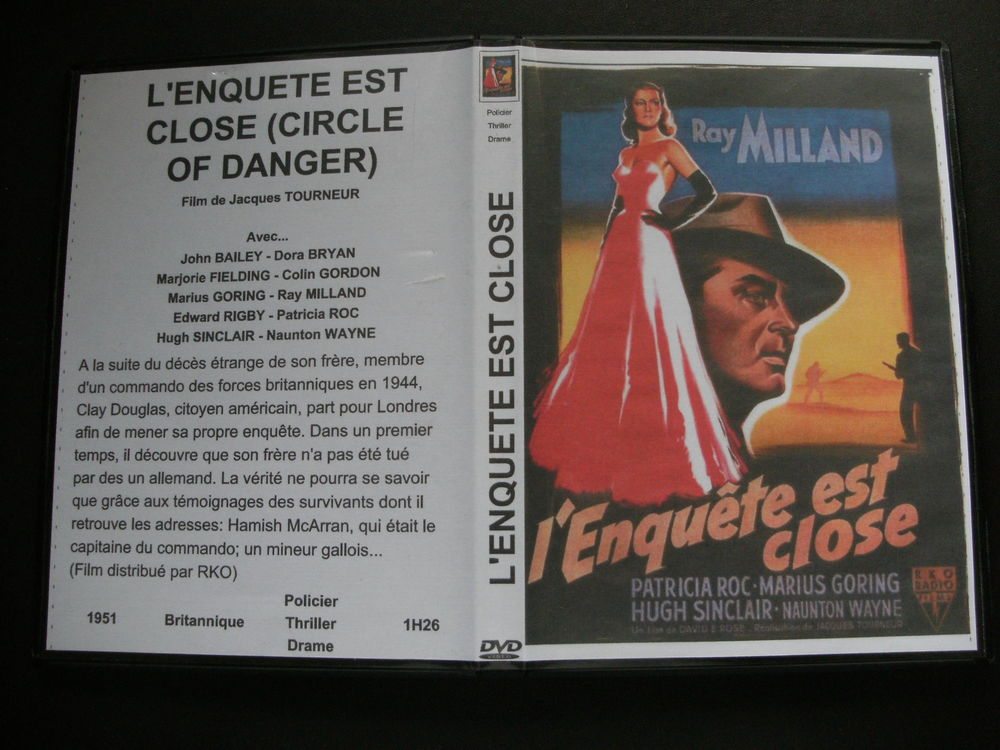 rare film : " L 'enquete est close " DVD et blu-ray