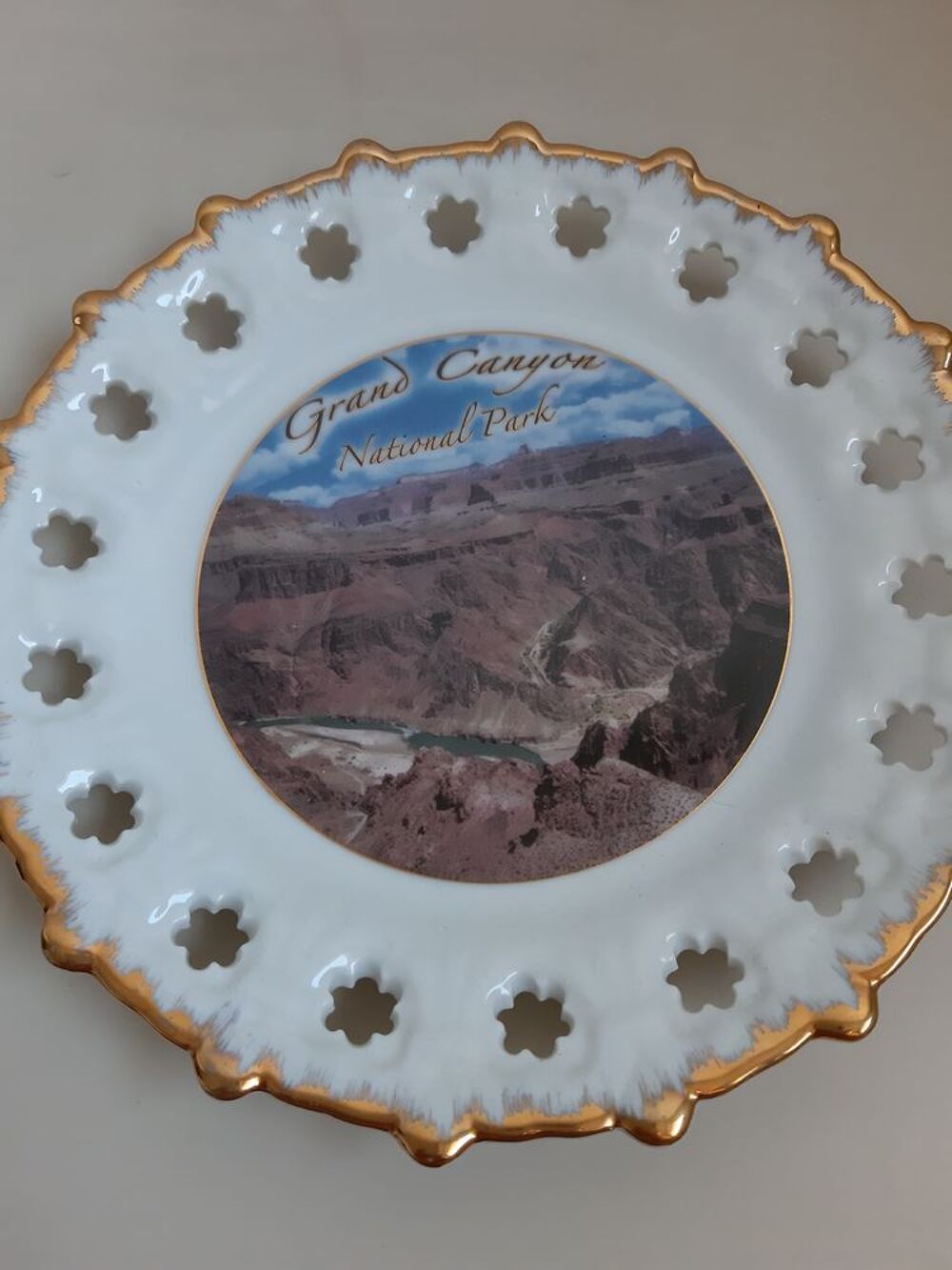 Assiette d&eacute;corative le grand Canyon Décoration