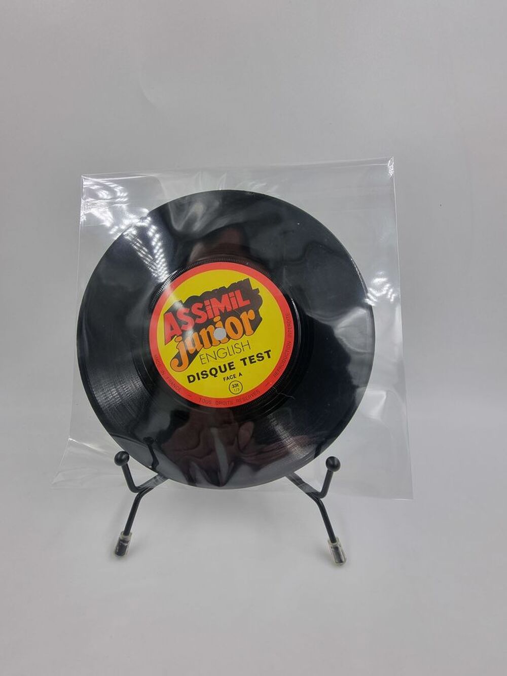 Vinyle 45 tours Assimil Junior : English ? Disque Test CD et vinyles
