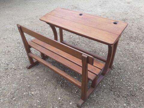 ancien bureau pupitre d'colier 65 Lunery (18)
