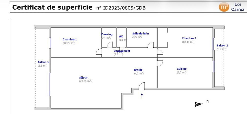 Appartement 3 pièces 65 m² · à Marseille 10 · 65 m² · 169 900 €