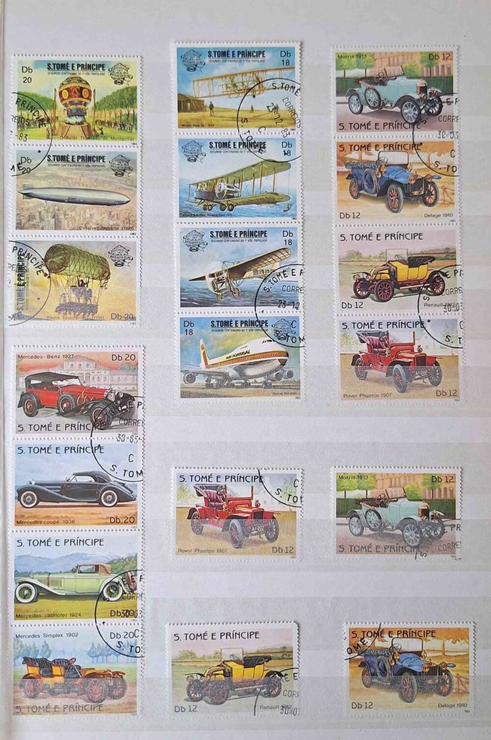S&eacute;rie de timbres de collection de Saint Thomas et Prince 