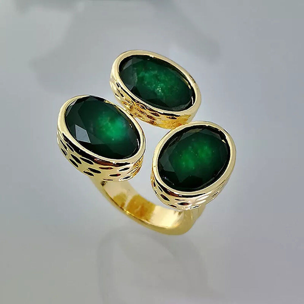 Bague vert emeraude so chic Bijoux et montres