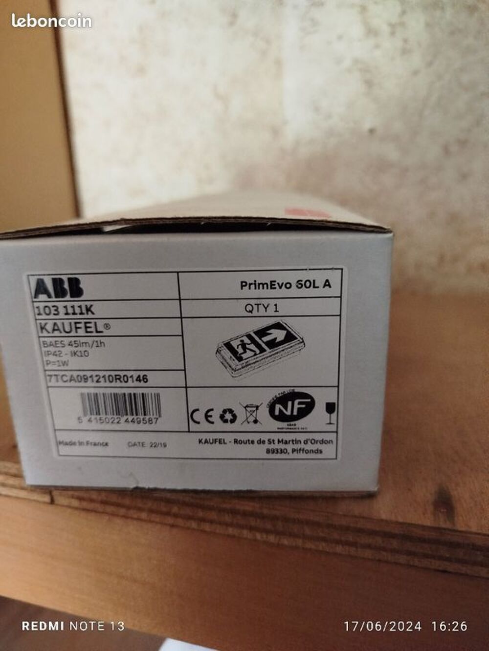 Blocs de secours ABB Bricolage