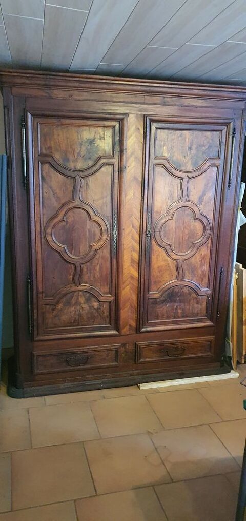 Armoire lorraine ronce de noyer est chne 400 Sarre-Union (67)