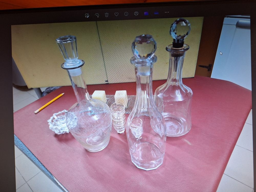 Lot de carafes Carafe en verre 