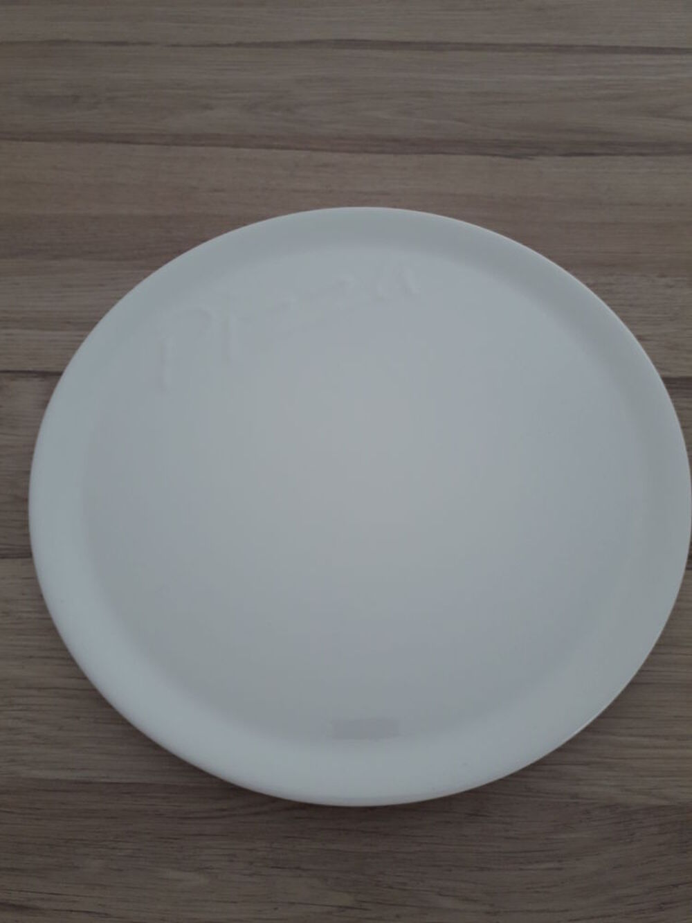 Lot de 5 assiettes &agrave; pizza en porcelaine blanche Cuisine