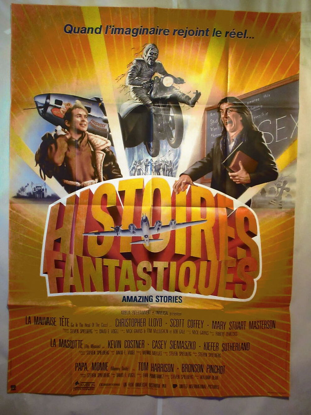 Affiche de cin&eacute;ma HISTOIRES FANTASTIQUES 120x160 cm pli&eacute;e
