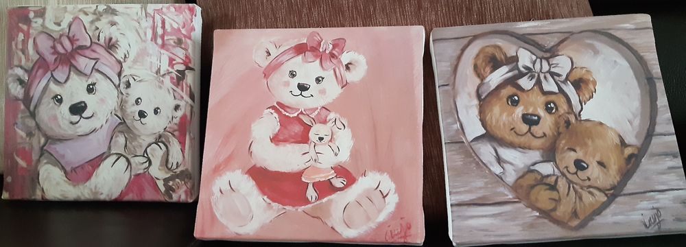 tableau d'ourson chambre enfant Décoration