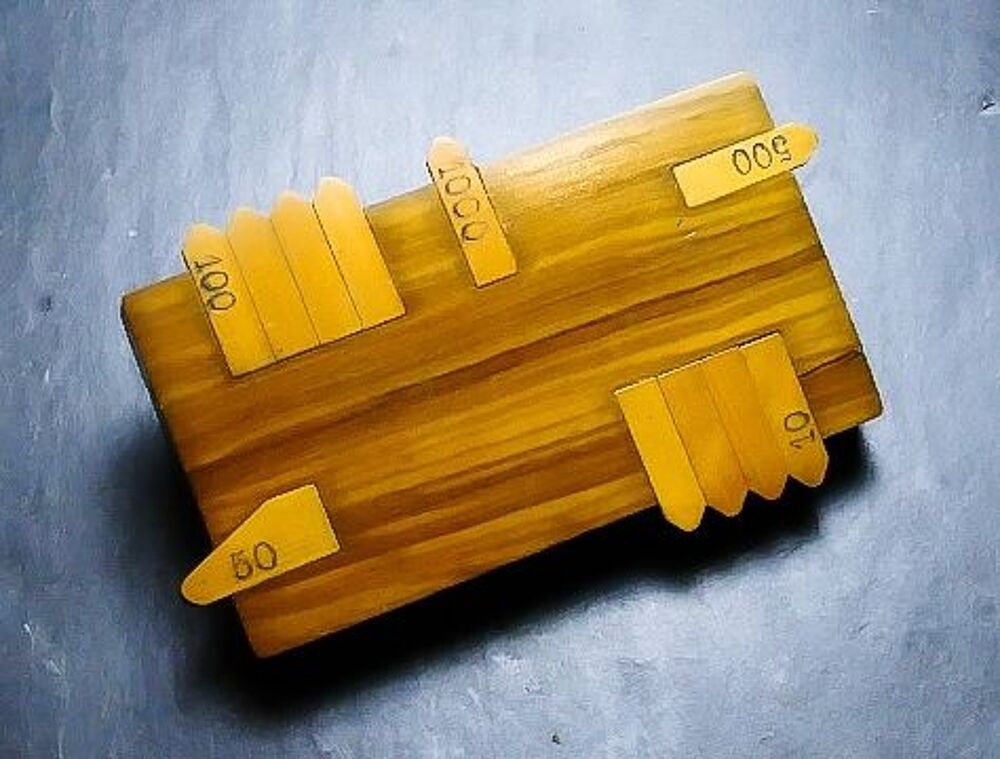 Compte point en bois pr&eacute;cieux 