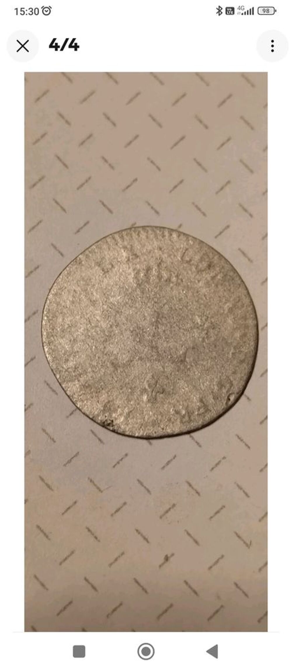 Double sol aux 2 L 1739 D en argent 
