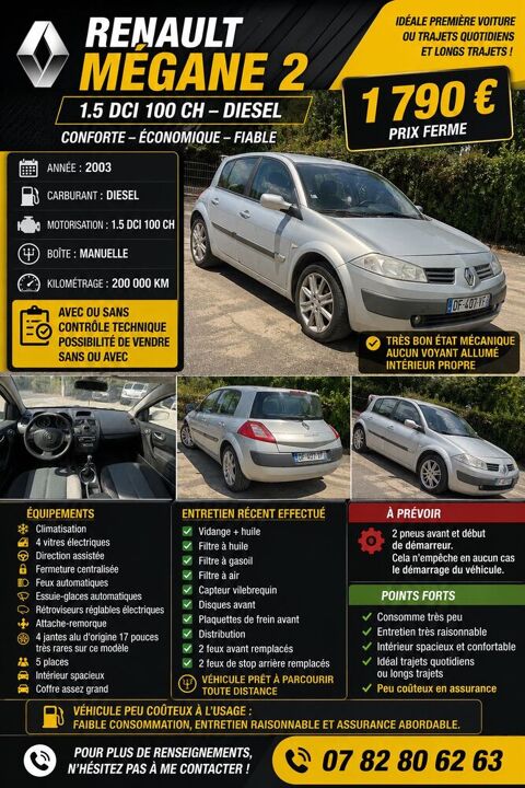 Renault megane ii M&eacute;gane 2 dci