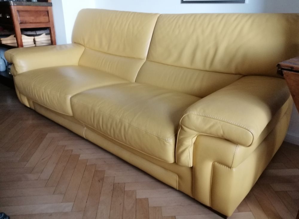 Canap&eacute; Roche Bobois jaune Meubles