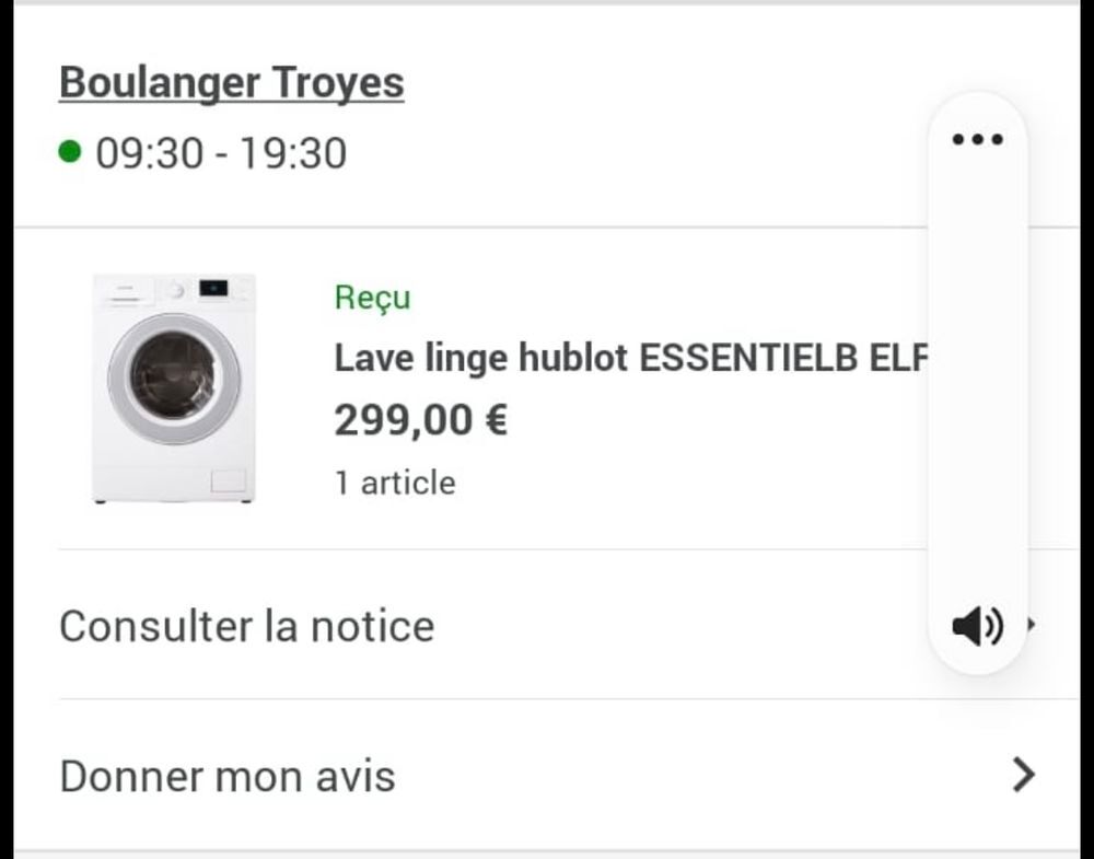 Lava linge essentiel B Electroménager