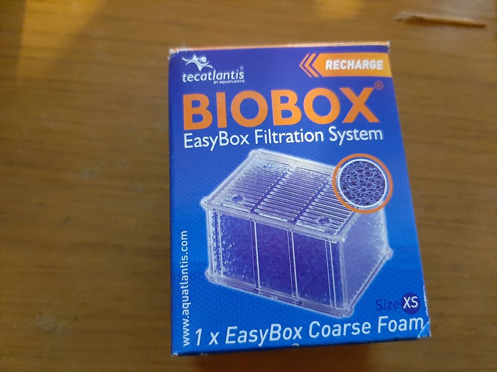   RECHARGE MOUSSE BLEUE  BIOBOX XS POUR FILTRE AQUARIUM
