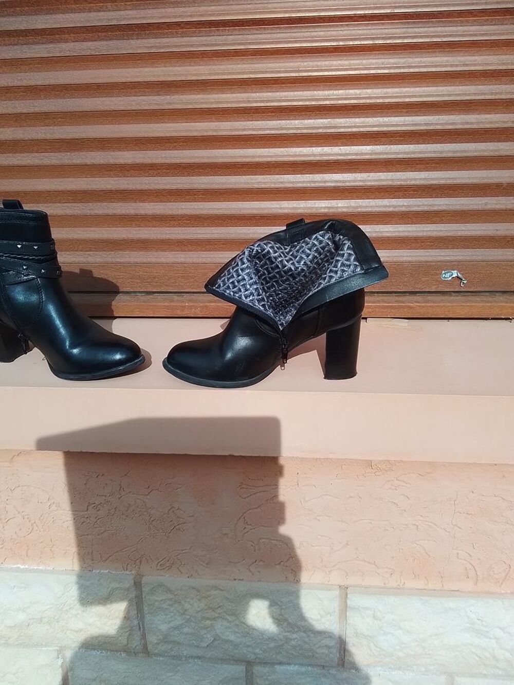 Bottines noires cuir Chaussures