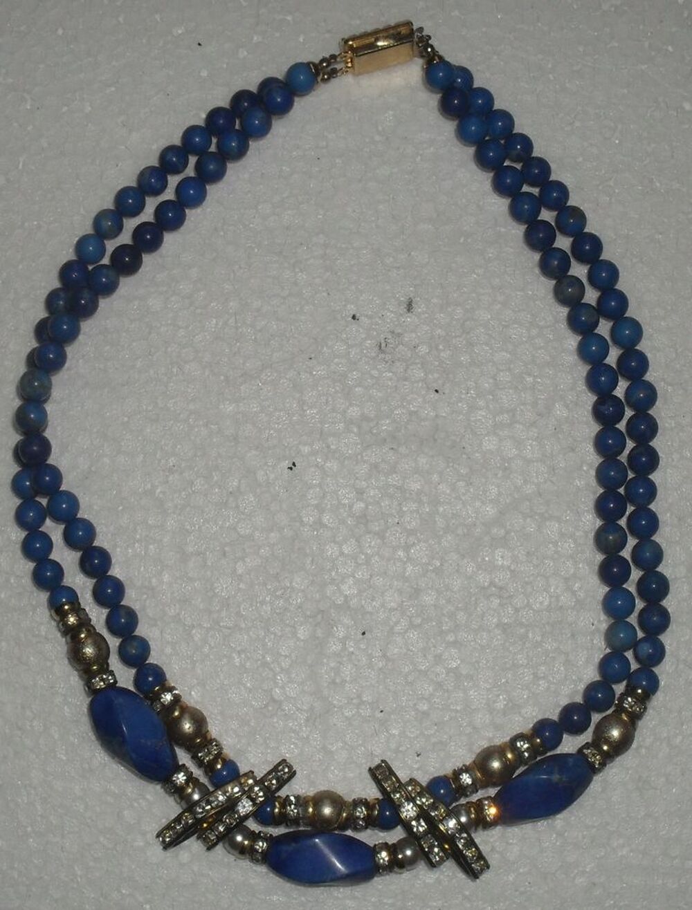 Tr&egrave;s joli collier deux rang&eacute;es avec brillants Bijoux et montres