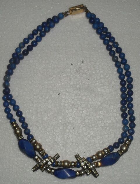 Tr�s joli collier deux rang�es avec brillants 15 Montreuil (93)