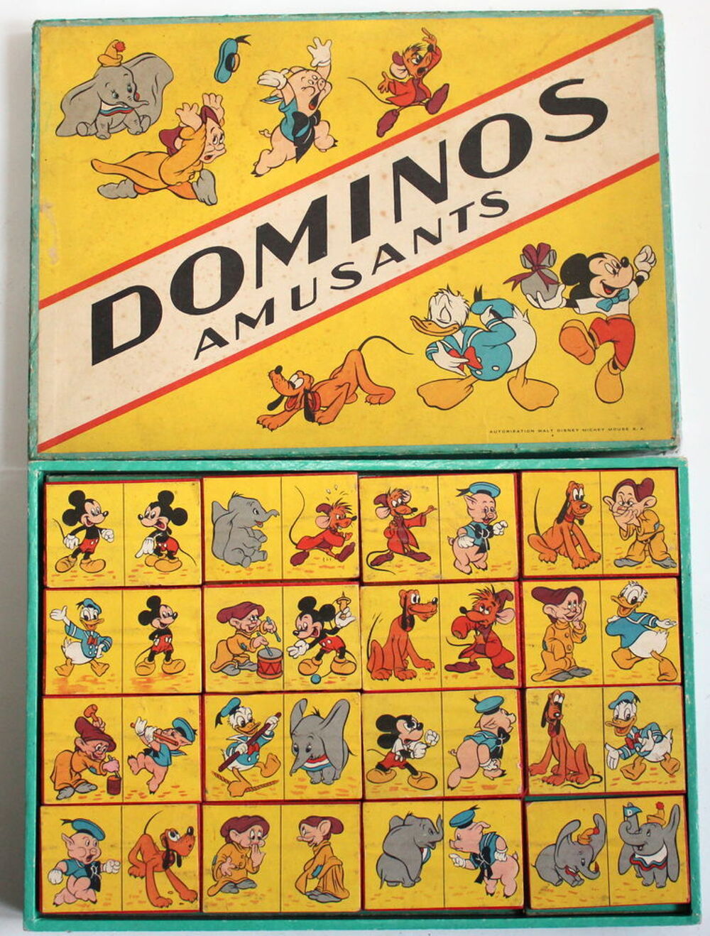 Jeu de Dominos en bois WALT DISNEY 1950 Jeux / jouets