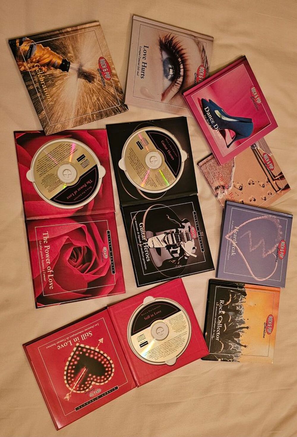 Lot 9 CD avec livret historique explicatifs CD et vinyles
