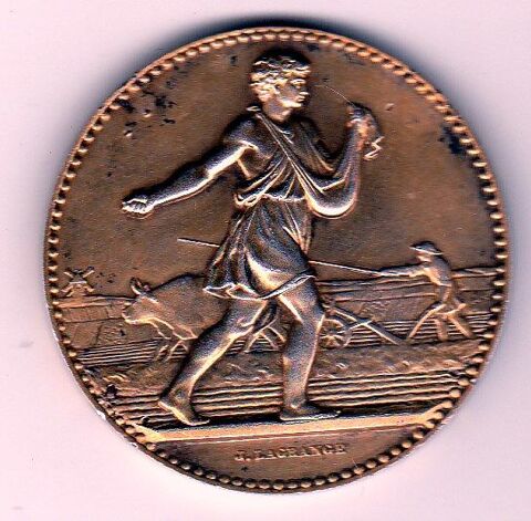 Médaille en Argent de J.Lagrange dans son écrin 25 Doullens (80)