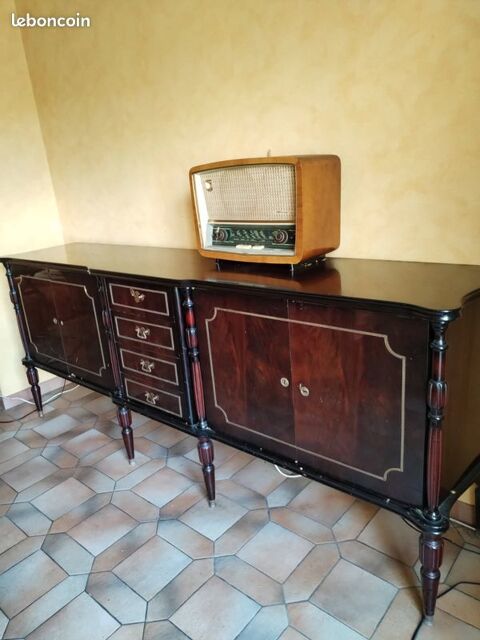 Ensemble salle � manger ann�es 70 - table, 6 chaises, buffet 550 Bondy (93)